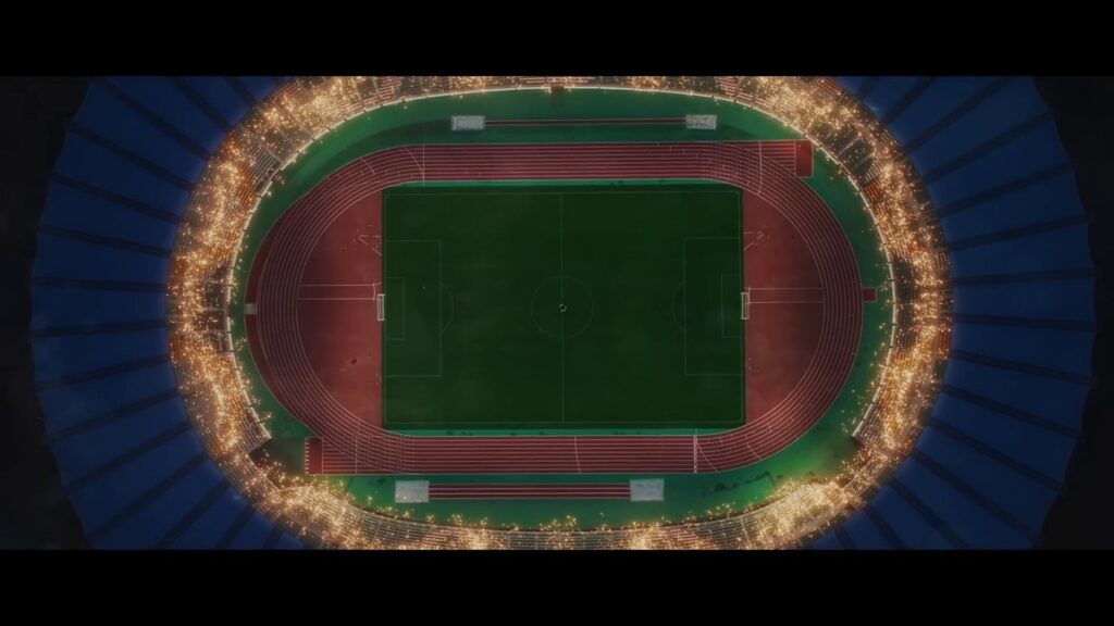 On My Road -Stadium ver.-のMVに映るエコパスタジアムの俯瞰カット